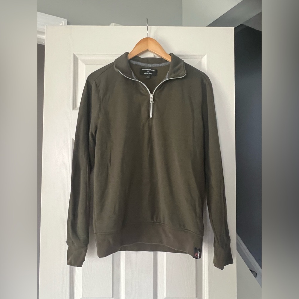 Banana Republic x Polartec Men’s Quarter Zip Pullover Sweatshirt Size Small | Ol